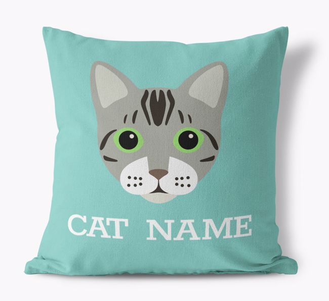 {dogsName}'s Icon: Personalized {breedCommonName} Canvas Pillow